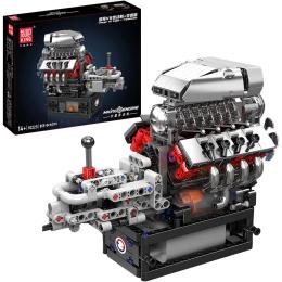 Конструктор Mould King Mking Двигатель и коробка передач Muscle Car V8 (10225)