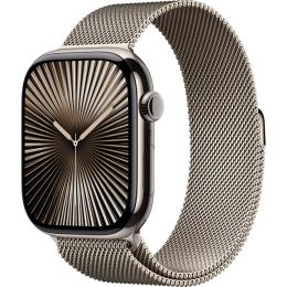 Смарт-годинник Apple Watch Series 10 GPS + Cellular 46mm Natural Titanium Case with Natural Milanese Loop S/M (MC7Q4)