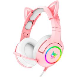 Игровые наушники Onikuma K9 Cat 3.5mm Pink