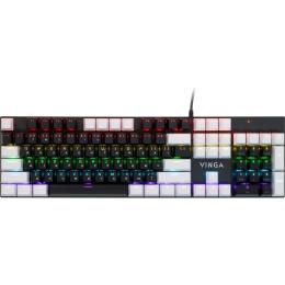 Клавиатура Vinga KBGM-095 LED Brown Switch White/Black (KBGM-095BR)