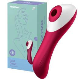 Вібратор з вакуумною стимуляцією Satisfyer Dual Crush Wine Red (SO6088)