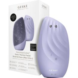 Чистящая щетка для лица GESKE Sonic Thermo Facial Brush&Face-Lifter 8в1 Purple (HB0090)