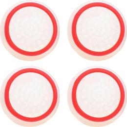 Накладки на стіки Thumb Grips 4-pack для PS4/PS5/Xbox White Red