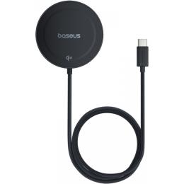Бездротовий зарядний пристрій Baseus Simple Mini4 15W Explorer Edition Cosmic Black (P10273300121-02)