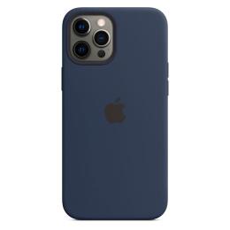 Чохол Silicone Case з MagSafe для Apple iPhone 12 Pro Max (Deep Navy) ААА