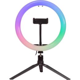 Кільцева LED лампа DK NNHQ-10 RGB 26см