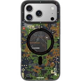 Чехол YoungKit Camouflage with Magnetic Ring для Apple iPhone 17 Pro Max Jungle Camo