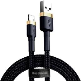 Кабель Baseus Cafule Lightning to USB-А 2m Black/Gold (CALKLF-CV1)