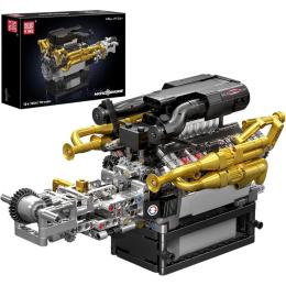 Конструктор Mould King Mking Двигатель и коробка передач Valkyrie V12 (10224)