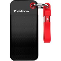 Внешний SSD накопитель Verbatim Pocket 1TB Black/Red (32192)