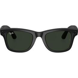 Смарт-очки Ray-Ban Meta Wayfarer Large Matte Black/Clear to Graphite Green Transitions (RW4008 601S1M 53-22)