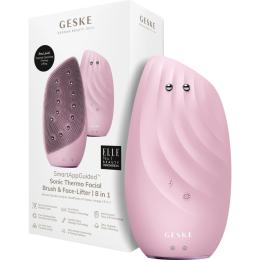 Чистящая щетка для лица GESKE Sonic Thermo Facial Brush&Face-Lifter 8в1 Pink (HB0093)