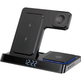 Бездротовий зарядний пристрій WiWU Wi-W006 3 в 1 Power Air Wireless Charger Black