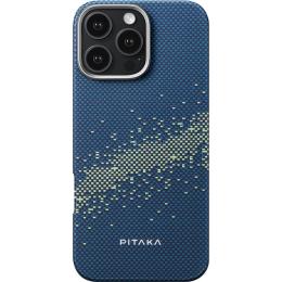 Чохол Pitaka Tactile Woven Case StarPeak MagEZ для Apple iPhone 16 Pro Milky Way Galaxy (KI1601PMYG)