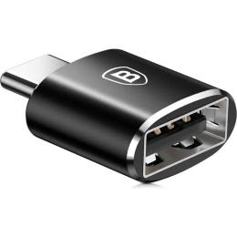 Перехідник Baseus USB Female to USB-C Male Black (CATOTG-01)