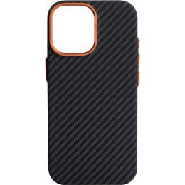 Чехол ArmorStandart LikeCarbon2 SE MagCase для Apple iPhone 17 Black Orange (ARM89160)