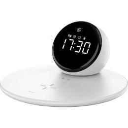 Бездротовий зарядний пристрій WiWU Wi-W017 Night Light Clock Bluetooth Speaker White