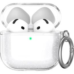 Чохол AhaStyle Silicone Case для Apple AirPods 4 Transparent Glitter (CP-WG164-CGR)
