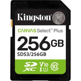 Карта пам'яті Kingston SDXC Canvas Select Plus 256GB Class 10 UHS-I V10 A1 (SDS3/256GB)