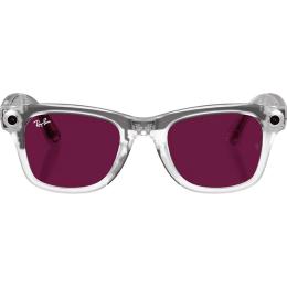 Смарт-очки Ray-Ban Meta Wayfarer Gen 2 Limited Edition Standard Matte Transparent Frame/Clear to Ruby Transitions Lenses (RW4012 6770MI 50-22)