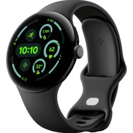 Смарт-годинник Google Pixel Watch 3 45mm Black Aluminum Case/Obsidian Active Band
