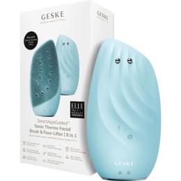 Чистящая щетка для лица GESKE Sonic Thermo Facial Brush&Face-Lifter 8в1 Turquoise (HB0092)
