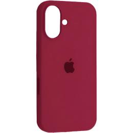 Чохол Silicone Case для Apple iPhone 16 Maroon AA