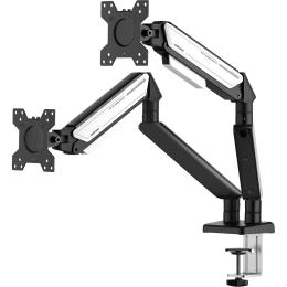 Настільне кріплення для монітора Anda Seat Stealth II Duo Black White (AD-W-A6D-2S-BW)