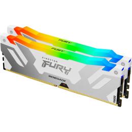 Модуль памяти DDR5 Kingston FURY Renegade RGB 2x24GB 8400MHz White/Silver (KF584CU40RWAK2-48)