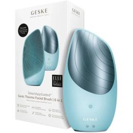 Термощетка для лица GESKE Sonic Thermo Facial Brush 6в1 Turquoise (HB0081)