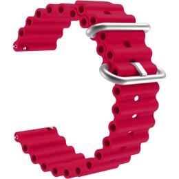 Універсальний ремінець для смарт-годинників Ocean Band 20mm Wine Red