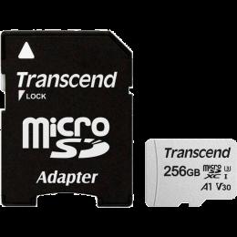 Карта пам'яті Transcend microSDXC 300S 256GB UHS-I (U3) + adapter SD (TS256GUSD300S-A)
