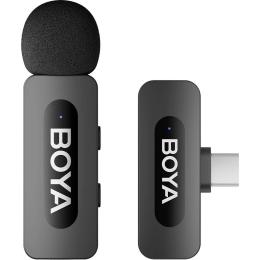 Микрофонная радиосистема Boya BY-V10 V2.0 USB-C with 1 TX + 1 RX Black