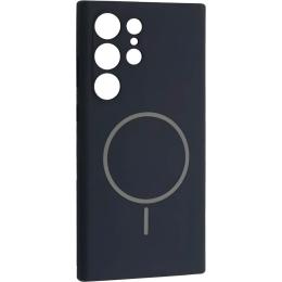 Чохол DK Luxury Silicone Case with MagSafe для Samsung Galaxy S24 Ultra Midnight Blue