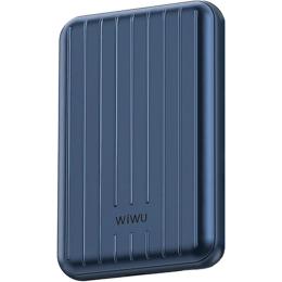 Зовнішній акумулятор WiWU Trunk Series Magnetic PP02 Wireless Charger 5000mAh 20W Blue