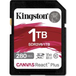 Карта пам'яті Kingston SDXC Canvas React Plus 1TB Class 10 UHS-II U3 V60 (SDR2V6/1TB)