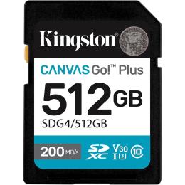 Карта пам'яті Kingston SDXC Canvas Go! Plus 512GB Class 10 UHS-I U3 V30 (SDG4/512GB)