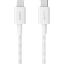 Кабель CUKTECH CTC315P USB-C to USB-C Braided 60W 1.5m White (CKCTC315PCHW)
