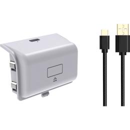 Аккумулятор Dobe TYX-0633 для геймпада Xbox Series S/X + кабель USB-C - USB-A White