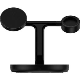 Беспроводное зарядное устройство Baseus Swan 3in1 Wireless Magnetic Charging Bracket 20W Black (WXTE000101)