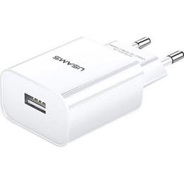 Мережевий зарядний пристрій Usams T18 10W White (US-CC075)