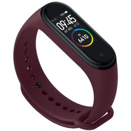 Ремінець силіконовий для Xiaomi MI Band 3/4 (Marsala)