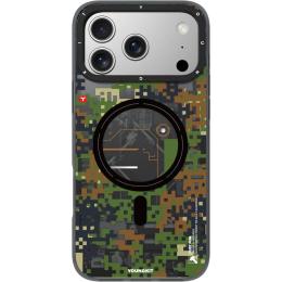 Чехол YoungKit Camouflage with Magnetic Ring для Apple iPhone 17 Pro Jungle Camo