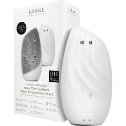 Чистящая щетка для лица GESKE Sonic Thermo Facial Brush&Face-Lifter 8в1 White (HB0095)