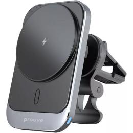 Автотримач із бездротовою зарядкою Proove Square Magnetic Pro 15W (WHSP15010004)