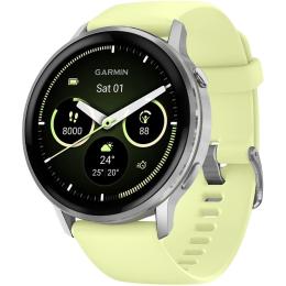 Смарт-годинник Garmin Venu 4 45mm Silver with Citron Silicone Band (010-03014-02)