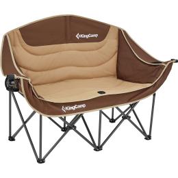 Розкладне крісло KingCamp Canna C20 Plus Khaki/Coffee (2248.65.53)