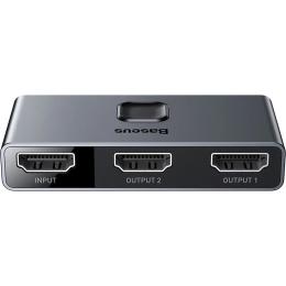 Розгалужувач HDMI Baseus Matrix Splitter Space Grey (CAHUB-BC0G)