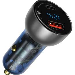 Автомобильное зарядное устройство Baseus Particular Digital Display QC+PPS Dual Quick 65W Dark Gray (C00035300813-Z1)