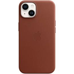 Чохол Leather Case with MagSafe для Apple iPhone 14 Umber AAA